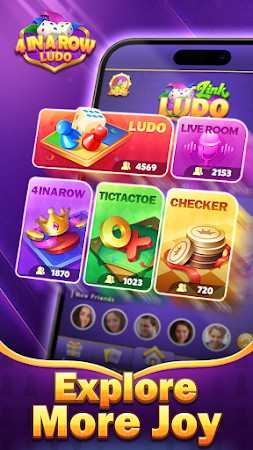 Game screenshot 4 in a Row & Ludo apk download