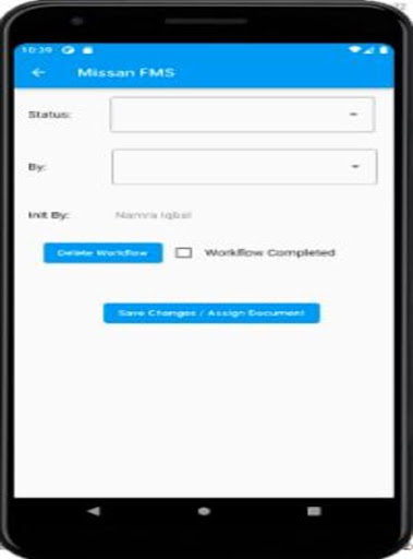 Android application MISSAN FMS screenshort