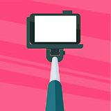 Selfie Stick App. Snap Selfie Camera. Grid Camera. icon