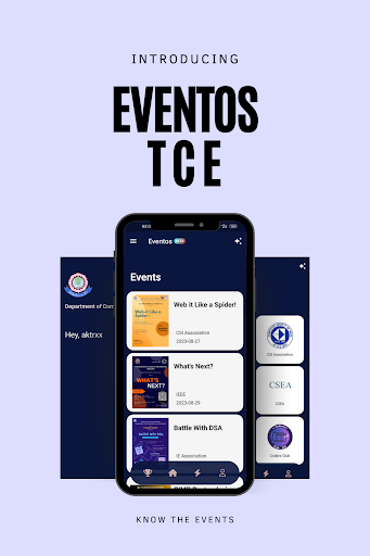 Android application Eventos - Know the Events screenshort