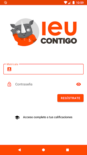 Android application IEU Contigo screenshort