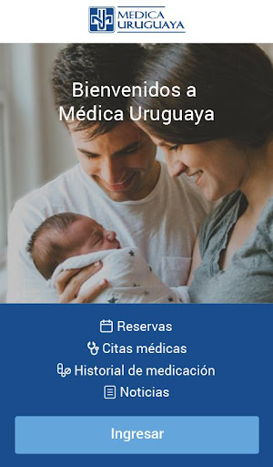 Android application Médica Uruguaya screenshort