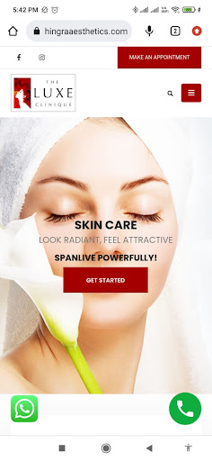 Android application The Luxe Clinique screenshort
