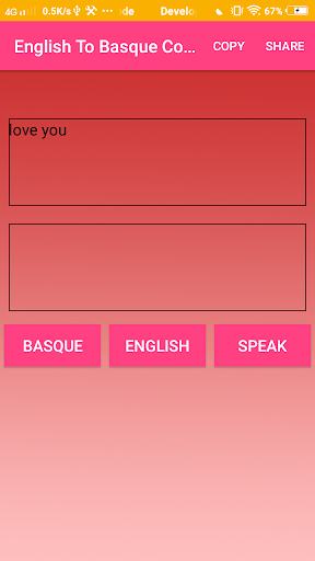 English To Basque Converter Screen 2
