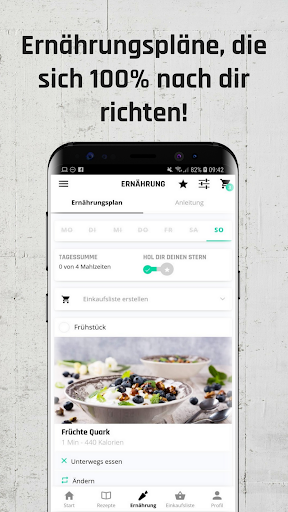 Android application Ernährungsplan & Kalorienhilfe screenshort