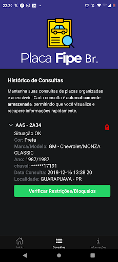 Placa Fipe Br. Consulta placa