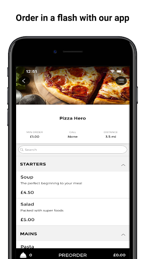 Android application Pizza Hero screenshort