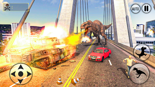 juego de dinosaurios de ciudad extrema