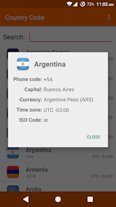 Captura 2 Country Code android