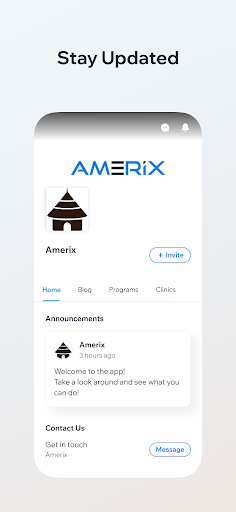 Android application Amerix screenshort
