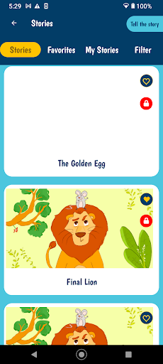 Rewayaty-Kids Storytelling App Screen 2
