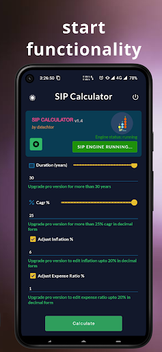 SIP Expense Ratio Calculator Screen 2