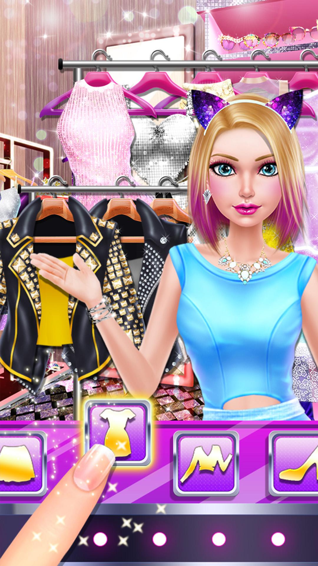 Android application Fashion Doll - Pop Star Girls screenshort