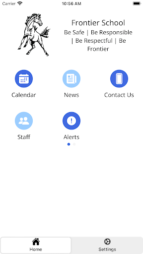Android application Frontier School District App screenshort
