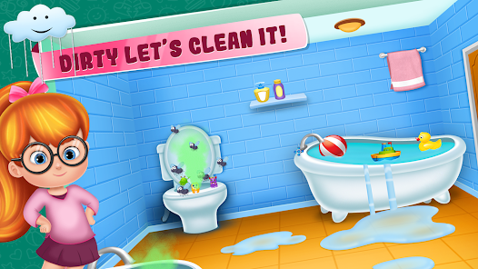 Captura 9 Little girl cleanup game android