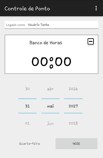 Android application Controle de Ponto Mobile screenshort