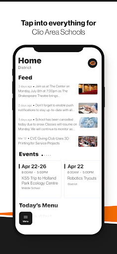 Android application Clio Area Schools screenshort