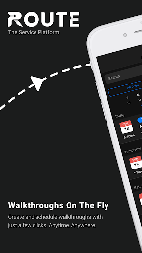 Android application Route Bid screenshort