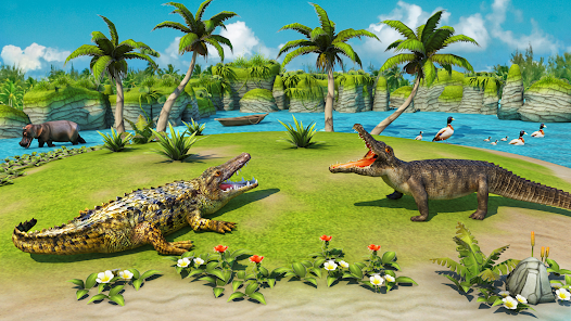 Animal Crocodile  Attack Sim apkpoly screenshots 4