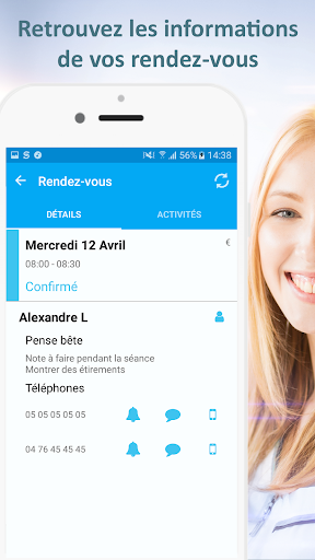 Mon Rdv Kiné - Praticien Screen 2