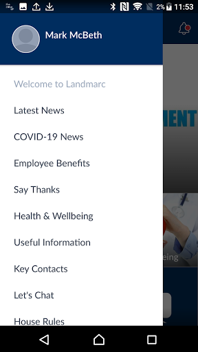 Landmarc Connect Screen 3