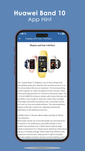 Huawei Band 10 App Hint