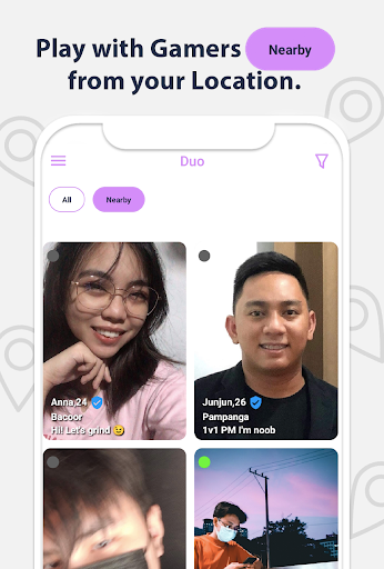 Android application Duo – Gaming Duo Finder screenshort