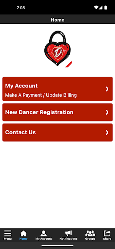 DanceIHC Screen 2