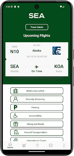 Android application flySEA screenshort