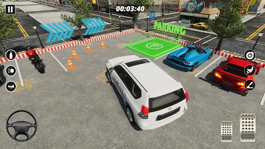 Realistische Jeep-Parksimulati