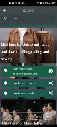 Clothing, Sewing Studio Screen 2
