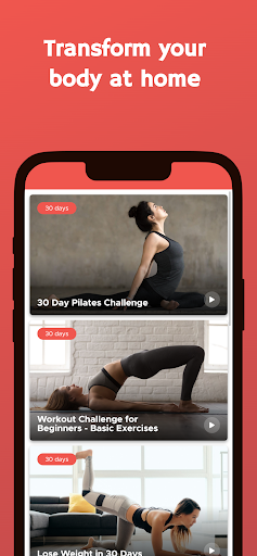 30 Day Pilates Challenge Screen 3