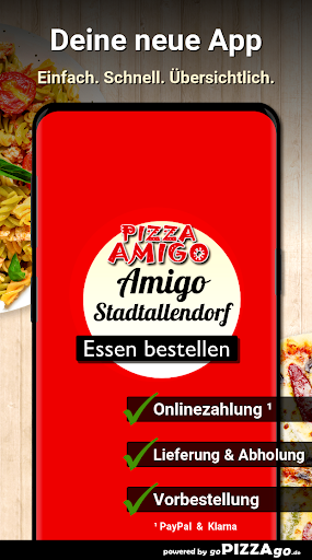Android application Pizza Amigo Stadtallendorf screenshort