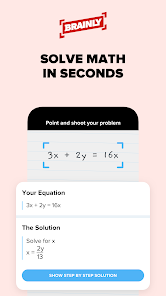 Brainly – Homework Math Solver