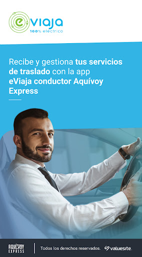 Android application eViaja Conductor Aquívoy screenshort