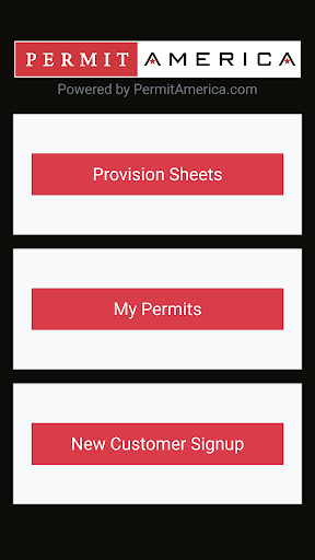 Android application PermitMe screenshort