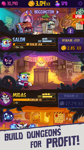 Dungeon, Inc.: Idle Clicker 1.12.0 APK + Mod (Unlimited money) for Android