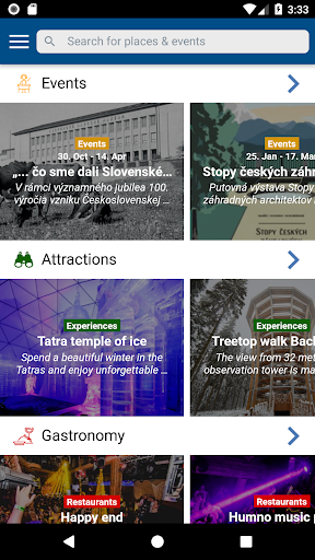 Android application Slovakia Travel screenshort