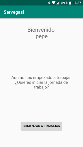 Servega S.L. App Screen 2