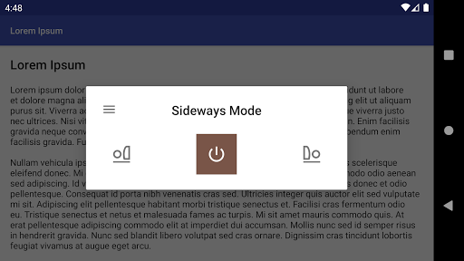 Sideways Mode Screen 3