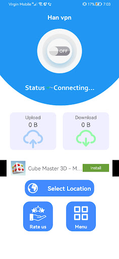 Android application Han vpn screenshort