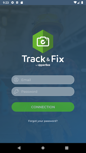 Android application Track & Fix screenshort