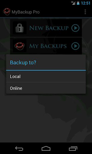 My Backup Screen 3