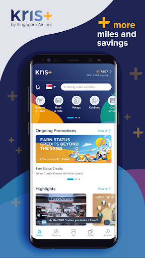 Android application Kris+ by Singapore Airlines screenshort