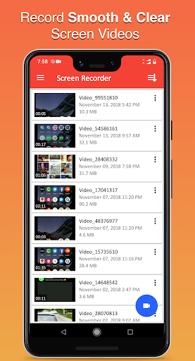 Android application Screen Recorder with Audio screenshort