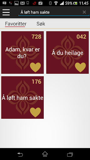 Norsk salmebok Screen 2