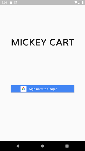 Android application MICKEYCART screenshort