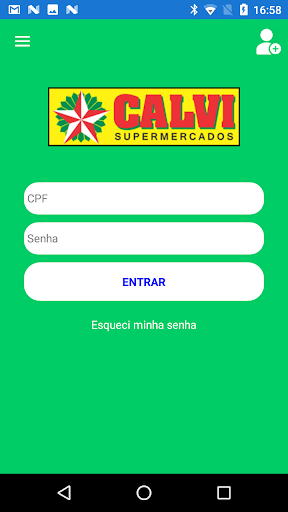 Android application Fidelidade Calvi screenshort