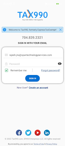 E-File Form 990-N e-Postcard
