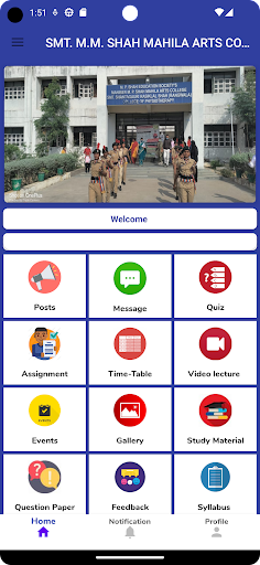 Android application SMT.M.M. SHAH MAHILA ARTS screenshort